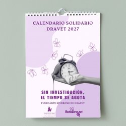 Calendario solidario Dravet 2027 de pared – portada