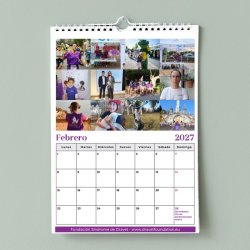 Calendario solidario Dravet 2027 de pared – febrero