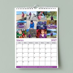Calendario solidario Dravet 2027 de pared – marzo