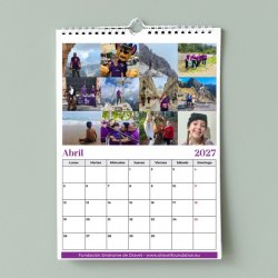 Calendario solidario Dravet 2027 de pared – abril