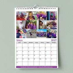 Calendario solidario Dravet 2027 de pared – mayo