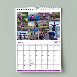 Calendario solidario Dravet 2027 de pared – junio
