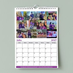 Calendario solidario Dravet 2027 de pared – julio