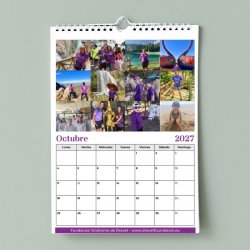 Calendario solidario Dravet 2027 de pared – octubre