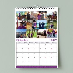 Calendario solidario Dravet 2027 de pared – diciembre