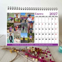Calendario solidario Dravet 2027 de mesa – enero