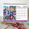 Calendario solidario Dravet 2027 de mesa – marzo