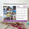 Calendario solidario Dravet 2027 de mesa – abril