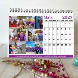 Calendario solidario Dravet 2027 de mesa – mayo