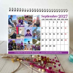 Calendario solidario Dravet 2027 de mesa – septiembre