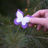 Broche solidario mariposa