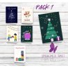 Pack de 6 Tarjetas Solidarias de Navidad